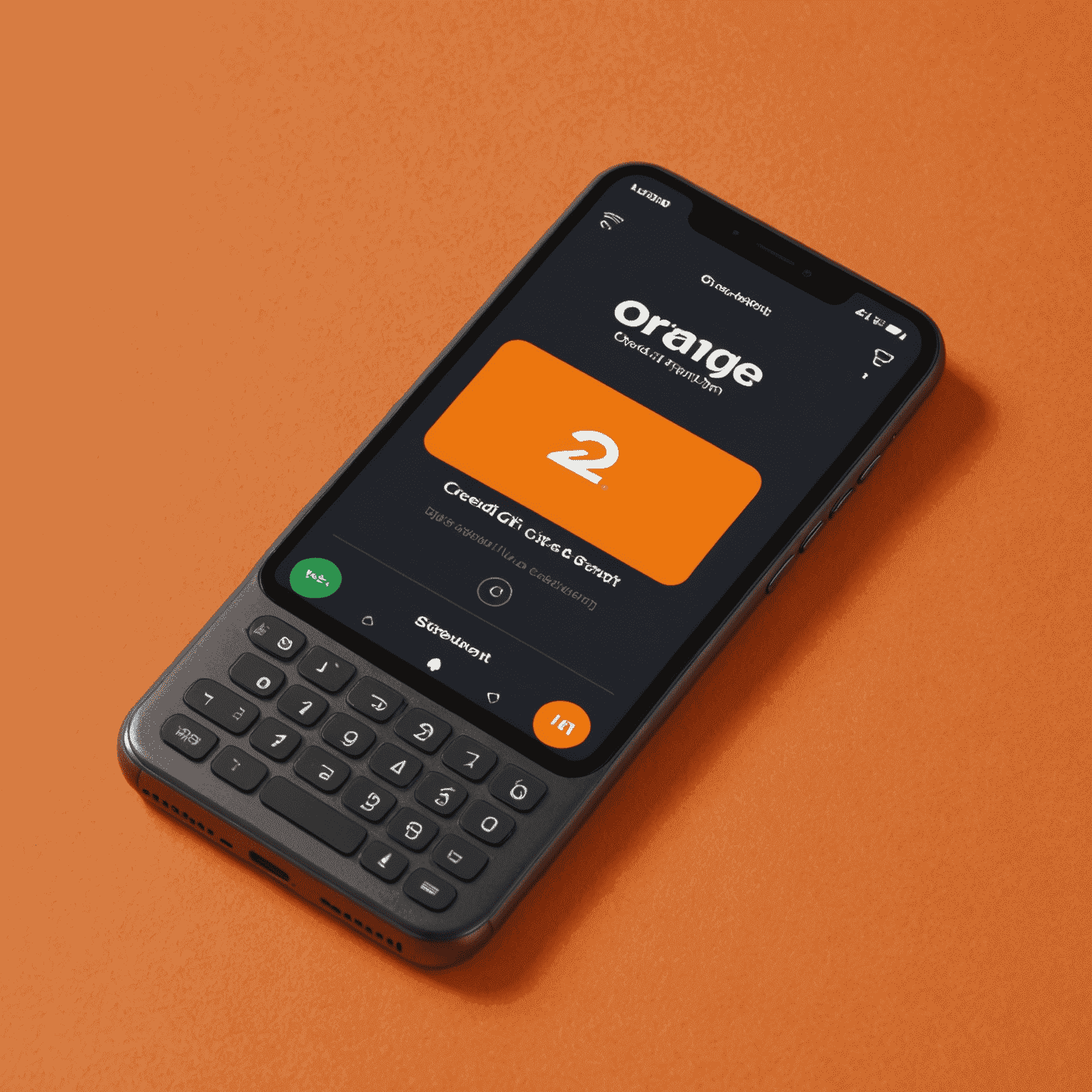 Image promotionnelle d'Orange montrant un téléphone avec l'écran affichant '2x crédit' et le logo Orange