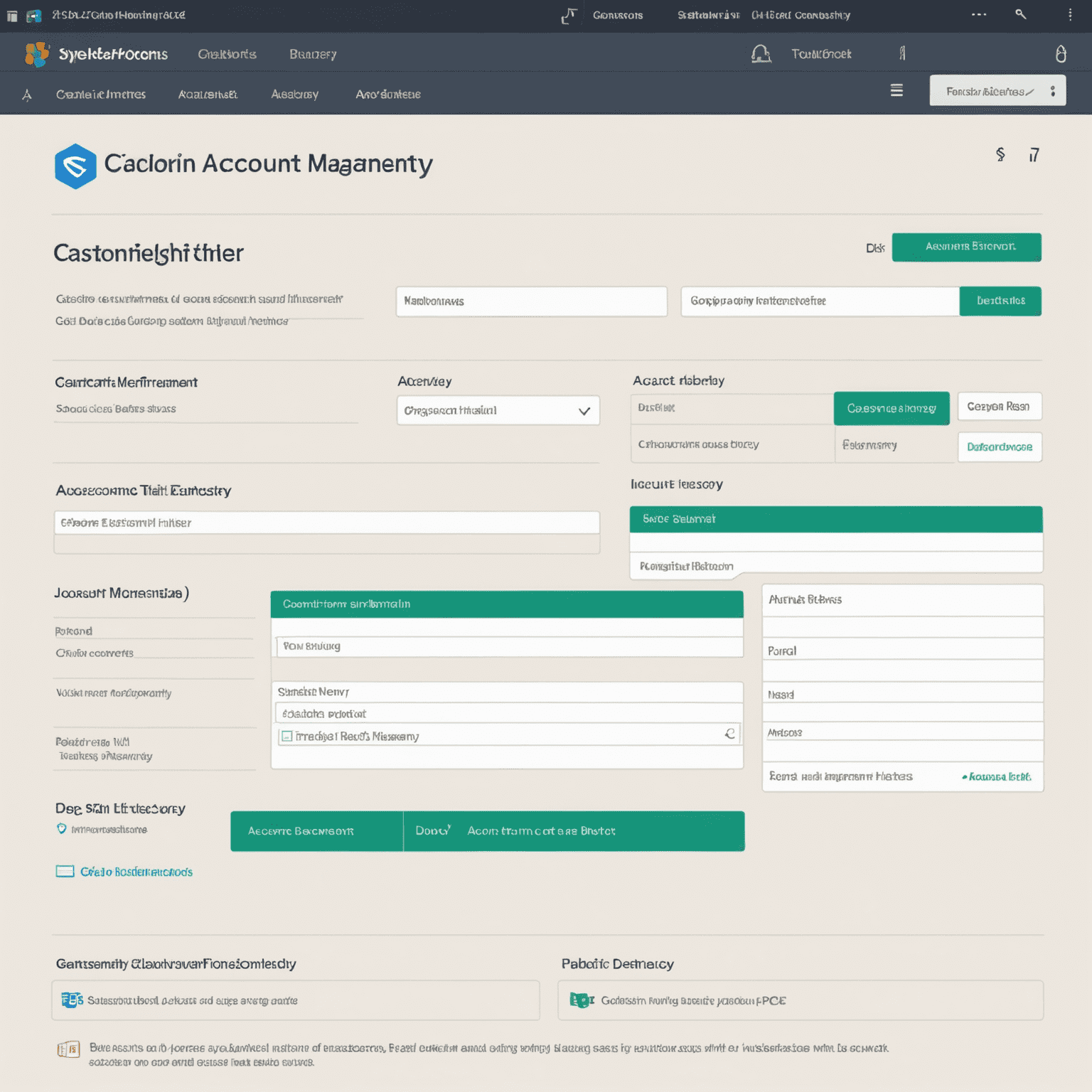 Image montrant une interface d'espace client avec des options de gestion de compte et d'historique des transactions